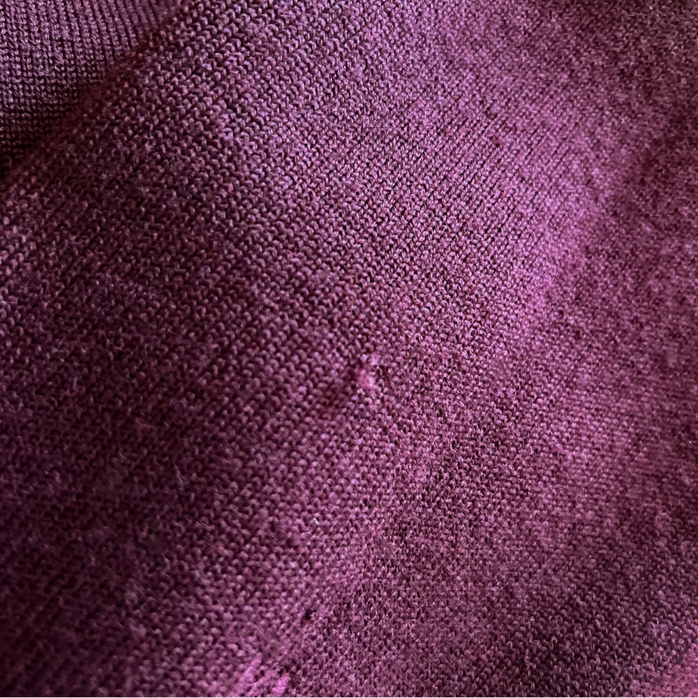 Victoria Victoria Beckham Wool Oversized Piped Turtleneck Sweater Iron Red Small - Picture 10 of 12